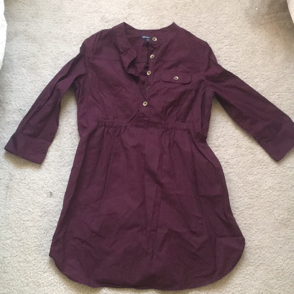 Maroon GAP Maternity tunic/ dress in sz M